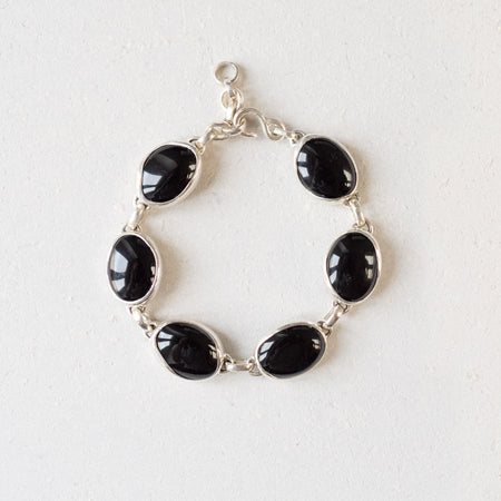 Bracelet Magma - onyx noir