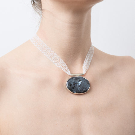 Pendentif Magma - larvikite
