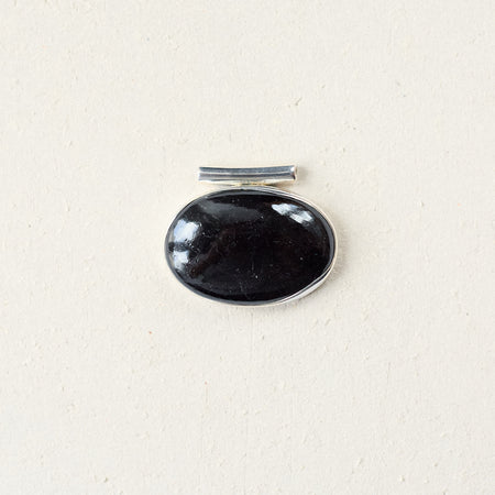 Pendentif Magma - tourmaline noire